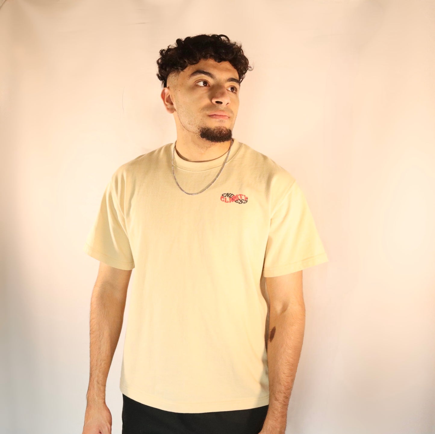 LIFE WITH CLARITY HEAVYWEIGHT TEE (BEIGE)