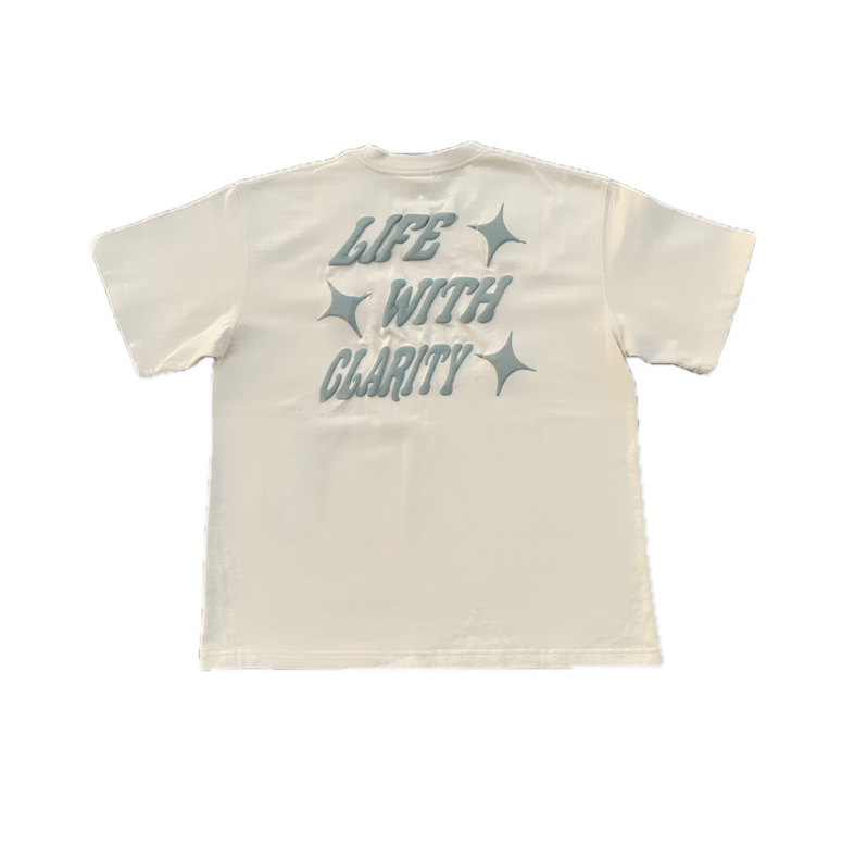 LIFE WITH CLARITY HEAVYWEIGHT TEE (BEIGE)