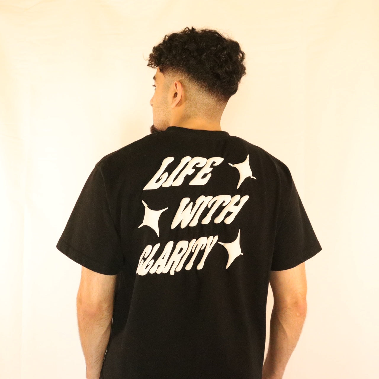 LIFE WITH CLARITY HEAVYWEIGHT TEE (BLACK)